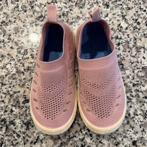 Cozy Pink Knit Kids Sneakers